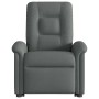 Sillón eléctrico reclinable elevable de tela gris oscuro