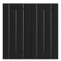 Armario de pared de cocina Lucca madera ingeniería negra