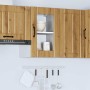 Armario pared para cocina puerta cristal Lucca roble artesanal
