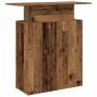 Mostrador de recepción madera antigua 100x40x104 cm