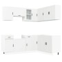 Mueble de cocina Porto blanco 11 piezas madera contrachapada