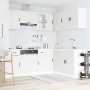 Mueble de cocina Porto blanco 11 piezas madera contrachapada