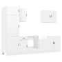 Mueble de cocina Kalmar blanco 7 piezas madera contrachapada