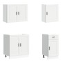 Mueble de cocina Kalmar blanco 7 piezas madera contrachapada