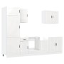 Mueble cocina Kalmar blanco de alto brillo 7 pzas