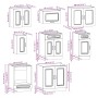 Mueble de cocina Kalmar 8 piezas artesanal roble