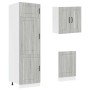 Mueble cocina Kalmar sonoma gris 8 pzas madera contrachapada