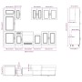 Mueble cocina Kalmar sonoma gris 8 pzas madera contrachapada
