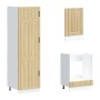 Mueble cocina Kalmar roble sonoma 7 pzas madera contrachapada