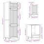 Mueble cocina Kalmar roble ahumado 7 pzas madera contrachapada