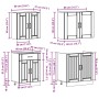 Mueble cocina Kalmar roble ahumado 4 pzas madera contrachapada
