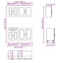 Mueble de cocina Kalmar blanco 4 piezas madera contrachapada