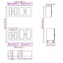 Mueble cocina Kalmar roble marrón 4 pzas madera contrachapada