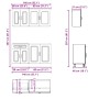 Mueble cocina Kalmar blanco de alto brillo 4 pzas