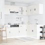 Mueble cocina Porto blanco brillo 11 pzas madera contrachapada