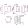 Mueble cocina Porto blanco brillo 11 pzas madera contrachapada