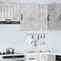 Armario de pared cocina Lucca madera contrachapada gris cemento