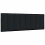 Cabecero de cama acolchado tela negro 140 cm