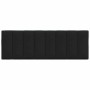 Cabecero de cama acolchado tela negro 140 cm
