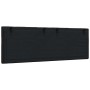 Cabecero de cama acolchado tela negro 140 cm