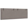 Cabecero de cama acolchado tela gris taupé 140 cm