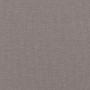 Cabecero de cama acolchado tela gris taupé 140 cm