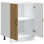 Mueble bajo para fregadero Lucca madera artesanal de roble