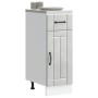 Mueble bajo de cocina Lucca madera contrachapada gris cemento