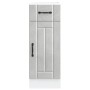 Mueble bajo de cocina Lucca madera contrachapada gris cemento
