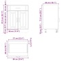 Mueble bajo de cocina Lucca blanca de alto brillo