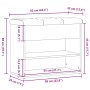 Banco zapatero madera de ingeniería madera vieja 62x32x50 cm