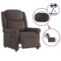 Sillón reclinable de masaje eléctrico marrón brillante