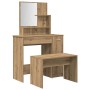 Juego de tocador de madera de ingeniería de roble artesanal