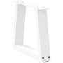 Patas para mesa de comedor forma V 2 uds blanco 30x(30-31,3) cm