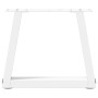 Patas para mesa de comedor forma V 2 uds blanco 30x(30-31,3) cm