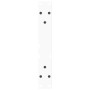Patas para mesa de comedor forma V 2 uds blanco 30x(30-31,3) cm