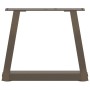 Patas para mesa de comedor en forma de V 2 uds acero natural