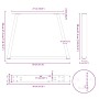 Patas para mesa de comedor en forma de V 2 uds acero natural