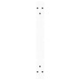 Patas para mesa de comedor forma V 2 uds blanco 50x(42-43,3) cm