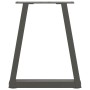 Patas para mesa de comedor en forma de V 2 uds antracita Acero