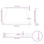 Patas para mesa de comedor en forma de V 2 uds acero natural