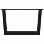 Patas para mesa de comedor forma V 2 uds negro 60x(30-31,3) cm