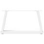 Patas para mesa de comedor forma V 2 uds blanco 70x(30-31,3) cm