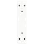 Patas para mesa de comedor en forma de V 2 uds blanco acero