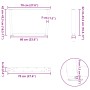 Patas para mesa de comedor en forma de V 2 uds antracita acero