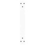 Patas para mesa de comedor forma V 2 uds blanco 60x(42-43,3) cm