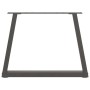 Patas para mesa de comedor en forma de V 2 uds antracita acero