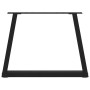 Patas para mesa de comedor forma V 2 uds negro 70x(42-43,3) cm