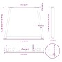 Patas para mesa de comedor en forma de V 2 uds acero natural