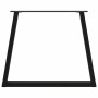Patas para mesa de comedor forma V 2 uds negro 70x(72-73,3) cm